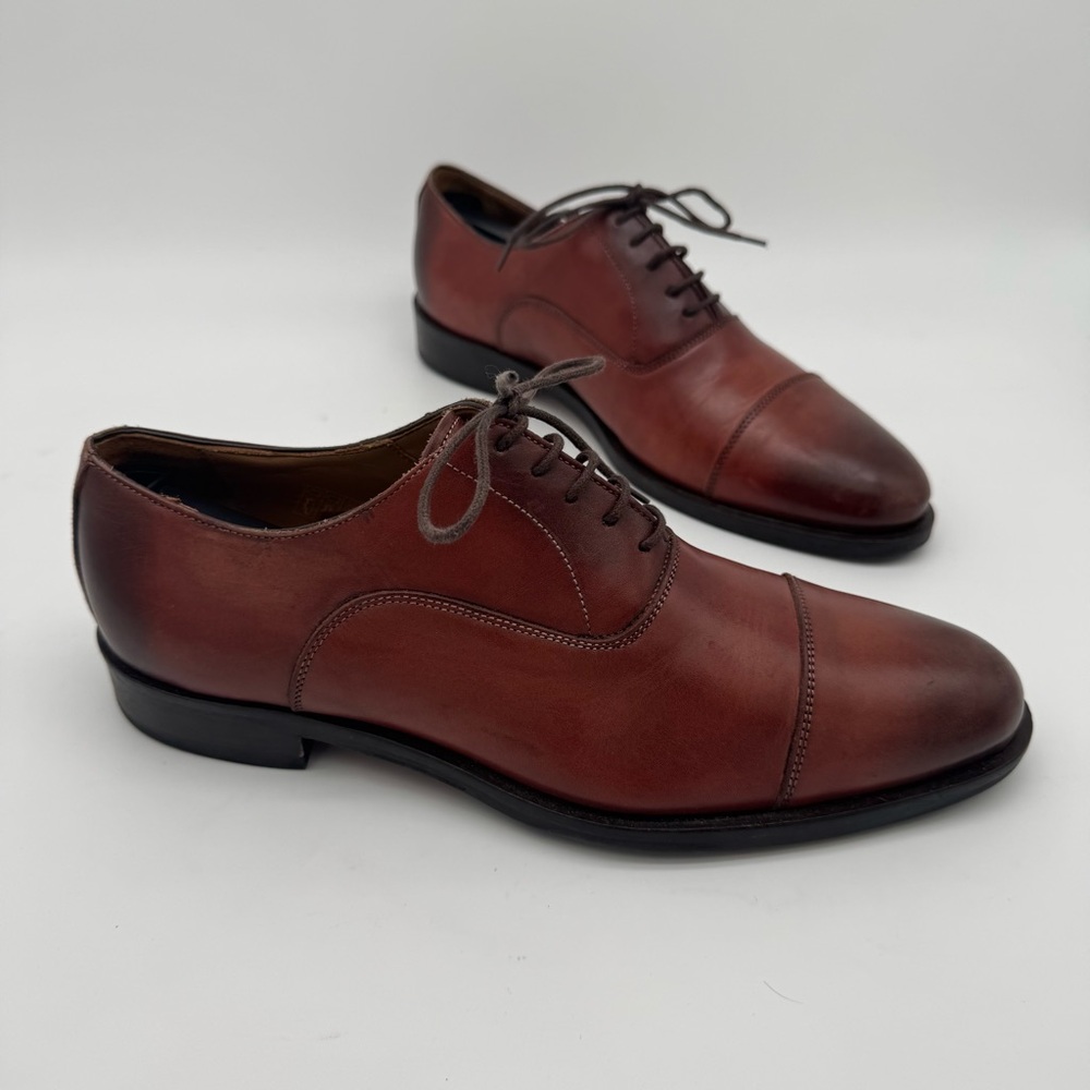 To Boot New York Dover Brown Leather Lace Up Cap Toe Oxford Size 8 M